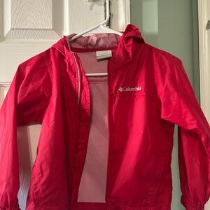 Columbia Kids Red Hooded Raincoat